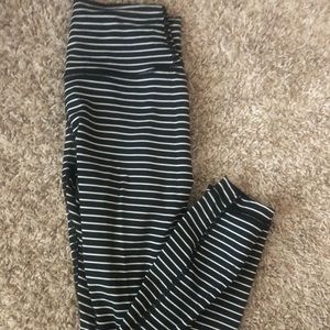Lululemon Striped Leggings 25" Inseam